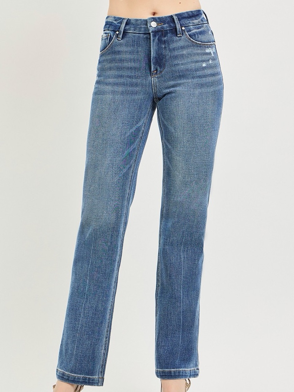 🩵Hello Gorgeous! RISEN Tummy Control 4way Stretch Mid Rise Straight Crease Line